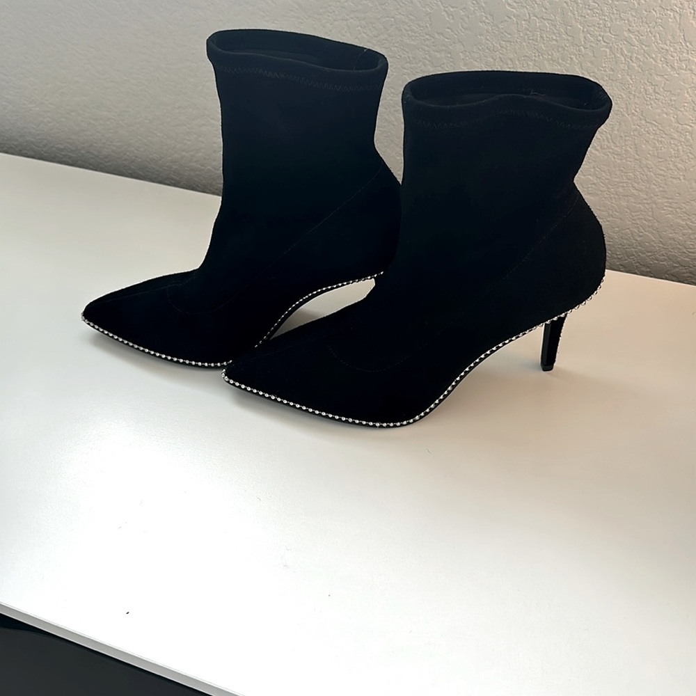 Coach boots, black, NEVER worn.